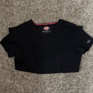 Dickies Women's Black Short Sleeve V-Neck Tee